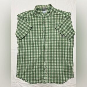 Columbia Green Checkered Men's Shirt